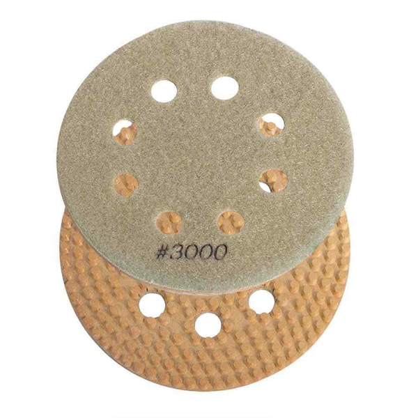 Specialty Diamond 6 Inch 3000 Grit Thin Dry Pad for Orbital Sanders BRTD63000 - main